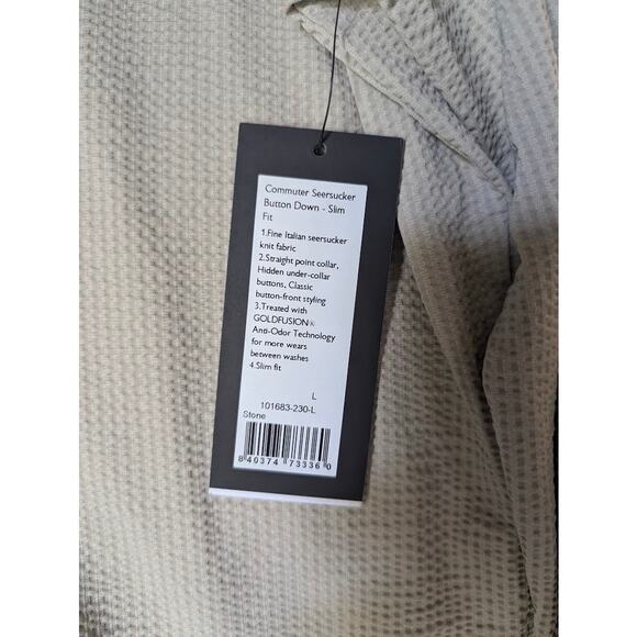 Rhone Commuter Seersucker Button Down - Slim Fit - Picture 2 of 2